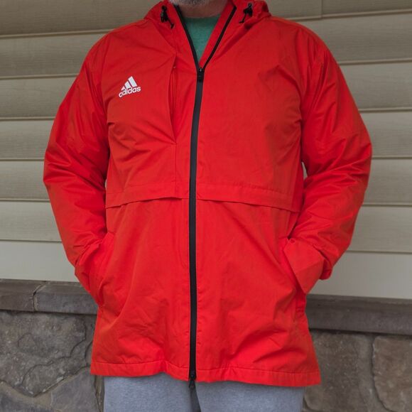 adidas Other - Adidas Gamemode Rain Jacket NWT Size Large in Orange